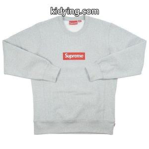 シュプリーム ブランド コピー supreme ブランド コピー 15AW Box Logo Crewneck BOXロゴクルーネックスウェット 灰 良い 通販kidying264rSv8v