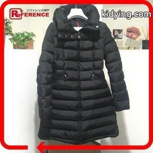 moncler コピー モンクレール コピー 54155 フード付 ロング丈 フラメッテ ダウンジャケット ブラック レディース 通販 ショッピングkidying26DiWDGv