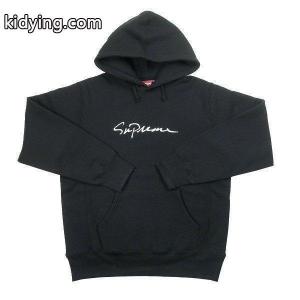 シュプリーム コピー supreme コピー 18AW Classic Script Hooded Sweatshirt パーカー 黒 新品 通販kidying26ymuSzq