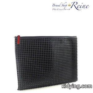 クリスチャンルブタン ブランド コピー（Christian louboutin ブランド コピー） Peter Pouch スパイクスタッズ クラッチ バッグ新品 通販 ショッピングkidying26vm8bia