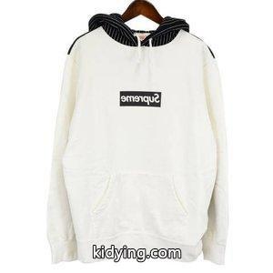 supreme スーパーコピー(シュプリーム スーパーコピー)14SS ×COMME DES GARCONS SHIRT Box Logo Pullover コムデギャルソン ミラーボックスロゴパーカー　ホワイト　ブラック 通販 ショッピングkidying26vm0bOD