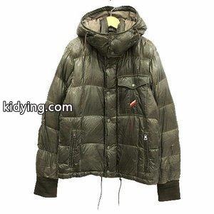 モンクレール コピーブランド moncler コピーブランド CEZANNE セザンヌ ダウン ジャケット コート フード スタンドカラー ジップアップ カーキ メンズ 通販kidying26WTP5zq