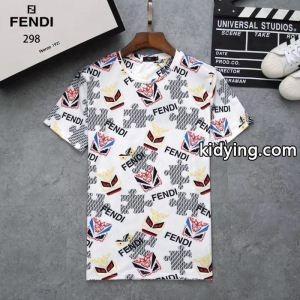 フェンディ ブランド コピー 激安 fendi ブランド コピー 超激得 コットン生地 透けにくい Ｔシャツ とてもおすすめトレンド新作 トップス ブラック、ホワイト、ブルーkidying26OjyOzy