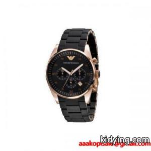 EMPORIO armani コピー エンポリオ・アルマーニ コピー メンズ 腕時計 AR5905 SPORTIVO クロノグラフ クオーツ ブラック×ローズゴールドkidying26byqSnm