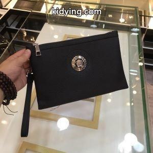限定セール！お早めに！ ヴェルサーチ コピー スーパーコピー クラッチバッグ versace コピー メンズ ブラック 通勤通学 品質保証kidying26uKDKbC