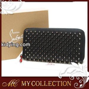 クリスチャンルブタン ブランド コピー Christian louboutin ブランド コピー 財布 長財布 ラウンドファスナー パネトーネ W PANETTONE WALLET スパイク レザー ブラック ガンメタル金具 レザー :n02141564:マイコレクション ヤフー店 - 通販ショッピングkidying26TzayWz