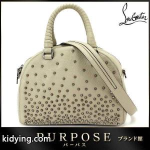 クリスチャン ルブタン Christian louboutin コピー パネトーネ スパイク スタッズ 2WAY ハンド ショルダー バッグ レザー ベージュ 3155015 :90047157:PURPOSEパーパス・ヤフー店 - 通販ショッピングkidying26L5vqCa