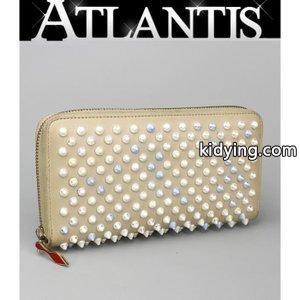 クリスチャン ルブタン ラウンドファスナー 長財布 スタッズ ベージュ :042804:atlantis - 通販ショッピングkidying26qqquGr