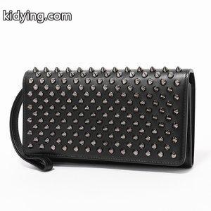 クリスチャンルブタン コピー MACARON WALLET マカロン 1165076 スパイク スタッズ レザー 二つ折り長財布 ストラップ付き クラッチバッグ カラーB078 サイズ/ :280222320:インポートセレクト musee - 通販ショッピングkidying26n4H1fm