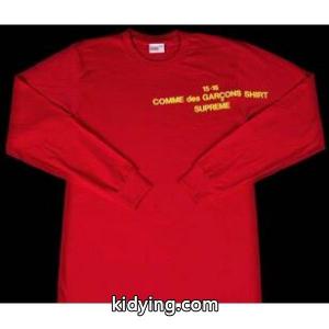 着回し力抜群のシュプリーム ブランド コピー ×コムデギャルソン　格安　ロンＴシャツ　レッド_半袖Tシャツ_メンズファッション_スーパーコピーブランド激安通販 専門店kidying26fiOLPv