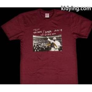 シンプルなデザイン　シュプリーム ブランド コピー お肌に優しいTシャツ バーガンディ_半袖Tシャツ_メンズファッション_スーパーコピーブランド激安通販 専門店kidying26SX59fq