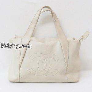 Vステッチ レザー ハンドバッグ アイボリー シルバー金具 【中古】【あすつく】 :1003020505e00962:ワンダープライス Yahoo!店 - 通販ショッピングkidying26eaOvGn