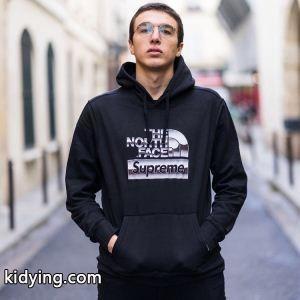 今も定番！supreme スーパーコピーシュプリーム スーパーコピー×THE NORTH face スーパーコピー 18SS Metallic Logo Hooded Sweatshirtフード付きパーカーコピーブラック、ホワイトkidying26LDiCGj
