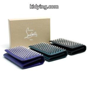 クリスチャンルブタン コピー Christian louboutin コピー 二つ折り長財布 MACARON マカロン レザーxシルバー金具 ブラック/ダークグリーン/パープル 展示品 :b10190:ブランドバリュー - 通販ショッピングkidying26aqSPPr