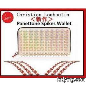 希少性の高いクリスチャン ルブタン　財布スーパーコピー panettone spikes wallet 人気　長財布 シルバー_クリスチャンルブタン ブランド コピー CHRISTIAN louboutin ブランド コピー_ブランド コピー 激安(日本最大級)kidying26queObi