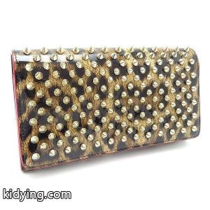 Christian louboutin コピーブランド クリスチャンルブタン コピーブランド 二つ折り長財布 マカロン クラッチバッグ 1165077 スタッズ エナメル スパイク 美品 :86531:つるや質店 - 通販ショッピングkidying264vOjOD