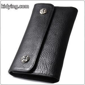 クロムハーツ コピーブランド 財布（Chrome hearts コピーブランド）ウェーブウォレット WAVE WALLET クロスボタンブラック ヘビーレザー :CW120:amsonline store - 通販ショッピングkidying26CyqeWr