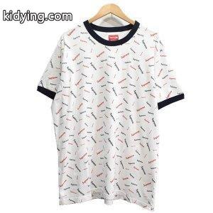 supreme スーパーコピー 18AW　Scatter Ringer　Tシャツ ホワイト お手頃高品質な人気ブランドkidying26Ln459b