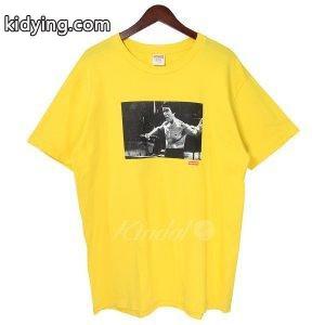 supreme コピーブランド 13AW Bruce Lee Enter The Dragon Tee スモールボックスロゴTシャツ イエロ- サイズ：L (吉祥寺店 :580018002476:カインドオル - 通販ショッピングkidying26DqCSTf