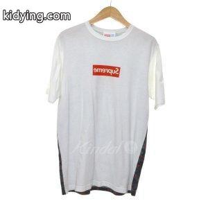 supreme ブランド コピー×CdG 13SS　ドット迷彩ミラーBOXロゴTシャツ ホワイト サイズ：M (堀江店) 180724 :8004000079921:カインドオル - 通販ショッピングkidying26Sb4vqu
