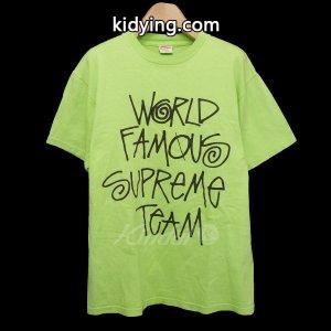 supreme コピーブランド×Stussy 「World Famous Tee」ワールドフェイマスTシャツ ライムグリーン サイズ：M (原宿店) 180620 :8020000096911:カインドオル - 通販ショッピングkidying26LXb0fm