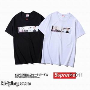 大得価のシュプリーム コピーブランド Tシャツ 偽物、supreme コピーブランドの春夏新作の黒と白の2色メンズ半袖Tシャツ_シュプリーム コピーブランド supreme コピーブランド_ブランド コピー 激安(日本最大級)kidying26qOXX9z