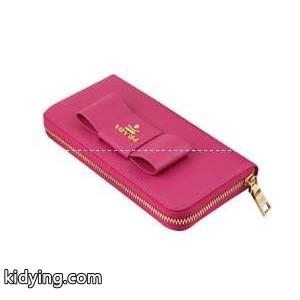 美品　プラダ コピー【prada コピー】リボンファスナー付長財布 並行輸入品 P-05R_並行輸入品_財布 レディース_スーパーコピーブランド激安通販 専門店kidying26Cy81Xz