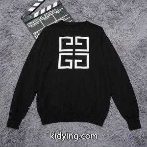 しっかり暖かな感じgivenchy コピージバンシー コピースーパーコピーブラックメンズプルオーバーパーカーニットセーター防寒性に優れたkidying26CCWfqa