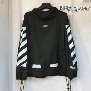 OFF-white ブランド コピーオフホワイト ブランド コピージャケットメンズフード付き透気日焼け止めパーカーコピーブラック、ホワイトkidying26WvOL9v