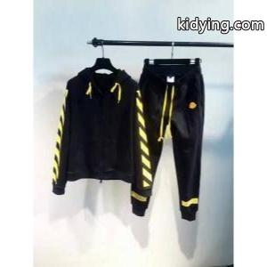 定番人気 Off-white コピー パーカーコピーオフホワイト コピーセットアップ上下ジップアップパーカージョガーパンツkidying26XXzCCu