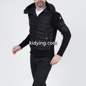 モンクレール スーパーコピー moncler スーパーコピー ニットコンビ　ダウンジャケット ブラック メンズ 9402800-9402800-94789-999 :9402800-94789:モダンブルーYahoo!店 - 通販ショッピングkidying269nO5rq