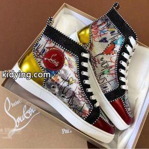 カッコいい印象を付けるChristian louboutin コピーブランドルブタンコピーLOU PIKPIKハイトップスニーカーメンズシューズkidying265XTTne