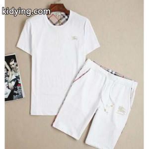 上質 大人気！2026春夏 burberry コピーブランド バーバリー コピーブランド 偽物 半袖Tシャツ 上下セット 2色可選_半袖Tシャツ_メンズファッション_スーパーコピーブランド激安通販 専門店kidying26Hj0bWD