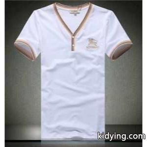 2026春夏 希少 burberry コピー バーバリー コピー Vネック 半袖Tシャツ 2色可選_半袖Tシャツ_メンズファッション_スーパーコピーブランド激安通販 専門店kidying26SDmSzm