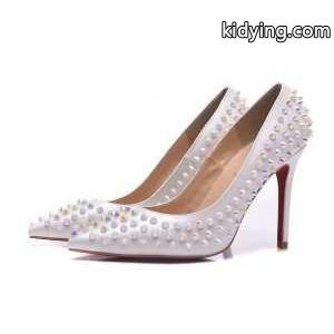 人気美脚ルブタンレディース靴スパイクスハイヒールパンプスlouboutin スーパーコピー BLANCO 通勤歩きやすい100MMkidying26mWri4v