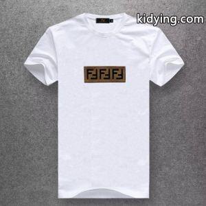 VIPSALE◆関税込 fendi コピーブランド メンズ ブラウン ジャガード 半袖Tシャツ41887352フェンディ コピーブランド t シャツ コピー１０色展開kidying26jaO59v