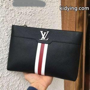 最高級品質のルイヴィトン コピーブランドコピーLOUIS vuitton コピーブランドビジネス用本革ブラックメンズクラッチバッグkidying26PPvaKb