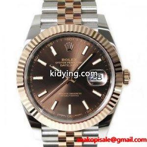 美品 rolex コピー(ロレックス コピー)デイトジャスト41 Ref126331 ランダム番 チョコレートダイヤル 自動巻き【Ceやしろ店】 :ya4925:ココロード - 通販ショッピングkidying26ey8n0D