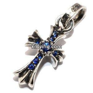 CHROME hearts コピー(クロムハーツ コピー)　CHクロス ベイビーファットチャームw/パヴェブルーサファイア ペンダント【トップのみ】　ネックレス :chp44:Luxzet ラグゼット - 通販ショッピングkidying26b4jS9z