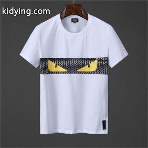 フェンディ スーパーコピー コピーfendi スーパーコピー爆買い品質保証コットン柔らかい着痩せｔシャツ半袖トップス洗いやすい生地感黒白男性用kidying26zeCyKr