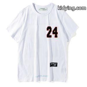 大人のセンスを感じさせるOff-white コピーオフホワイト コピーコピー男女兼用Ｔシャツ　半袖シャツ　数字プリント　ブラック　ホワイトkidying26nOTXDq