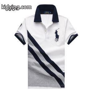 大人気アイテムPOLO RALPH LAURENポロ ラルフローレン通販刺繍ワッペン付きビジネス用ポロシャツメンズＴ半袖トップスkidying26Kn49zC