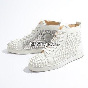 Christian louboutin コピー クリスチャンルブタン コピー 1180206 YANG LOUIS FLAT スパイク スタッズ装飾 レザー ハイカット スニーカー シューズ 靴 カラーW083 :300519209:インポートセレクト musee - 通販ショッピングkidying26mKbGnq