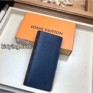 Louis vuitton コピーブランド ルイヴィトン コピーブランド BRAZZA ブラッザ メンズ 長財布 コピー 2026春夏新作 ネイビー レザー 大容量 最低価格kidying260rea4r