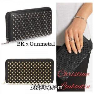 Christian louboutin コピー/クリスチャン・ルブタン 長財布 スタッズ Panettone Wallet ブラック＆ゴールド ブラック＆ガンメタル メンズ レディース :STR2521:STROKE - 通販ショッピングkidying26qCSXDe