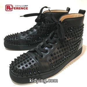 Christian louboutin コピー クリスチャンルブタン コピー 1101083 スパイクスタッズ ハイカットスニーカー スニーカー ブラック メンズ 【中古】 :106500-14986-3:リファレンス コレクション - 通販ショッピングkidying26K5955n