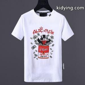 タイトなフィット感がヘタらないPHILIPP PLEINフィリッププレインコピーのメンズクルーネック半袖Tシャツ激安kidying26mamSvi