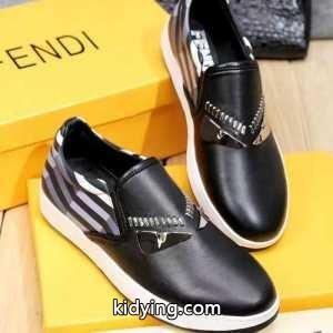 人気セール安いフェンデイモンスタースニーカーフラットシューズfendi コピーレザースリッポン靴２色可選kidying26WnGbqy