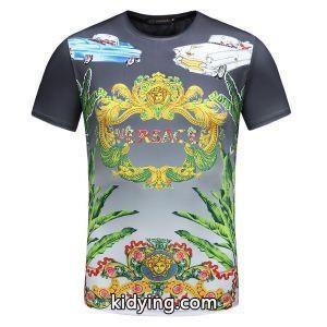 超激得高品質versace ブランド コピーヴェルサーチ ブランド コピーコピー人気プリント激安メンズクルーネック半袖Ｔシャツkidying26ie0Hzq
