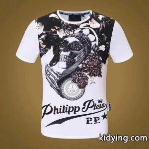 2026話題となる　フィリッププレイン PHILIPP PLEIN 最高級品質　半袖Tシャツ 2色可選　高評価人気品_フィリッププレイン PHILIPP PLEIN_ブランド コピー 激安(日本最大級)kidying26D8zuie